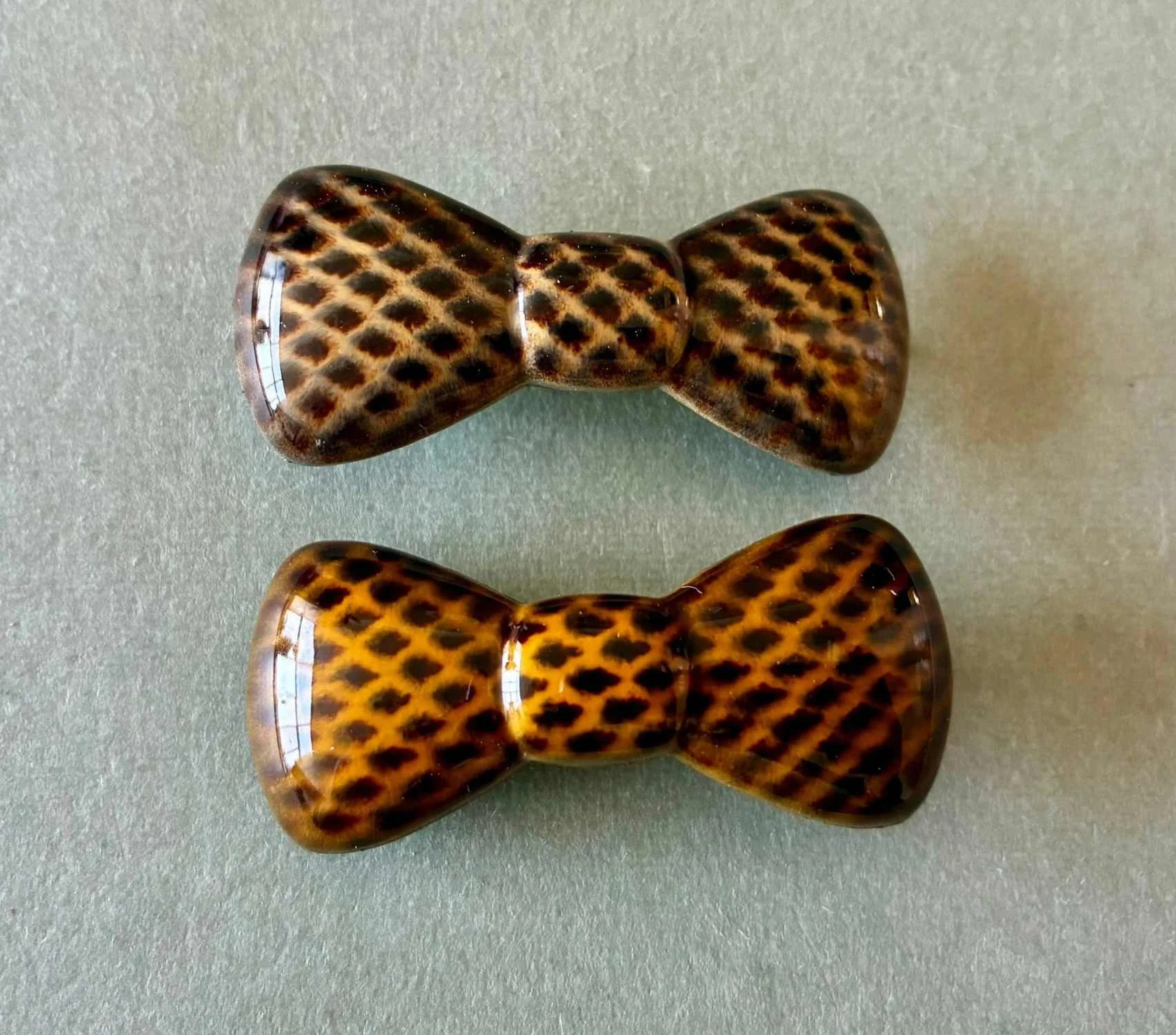 Conjunto Vintage La Linea con 3 Pinzas para el Cabello con Lazo Marrón | Pinza – photo 5